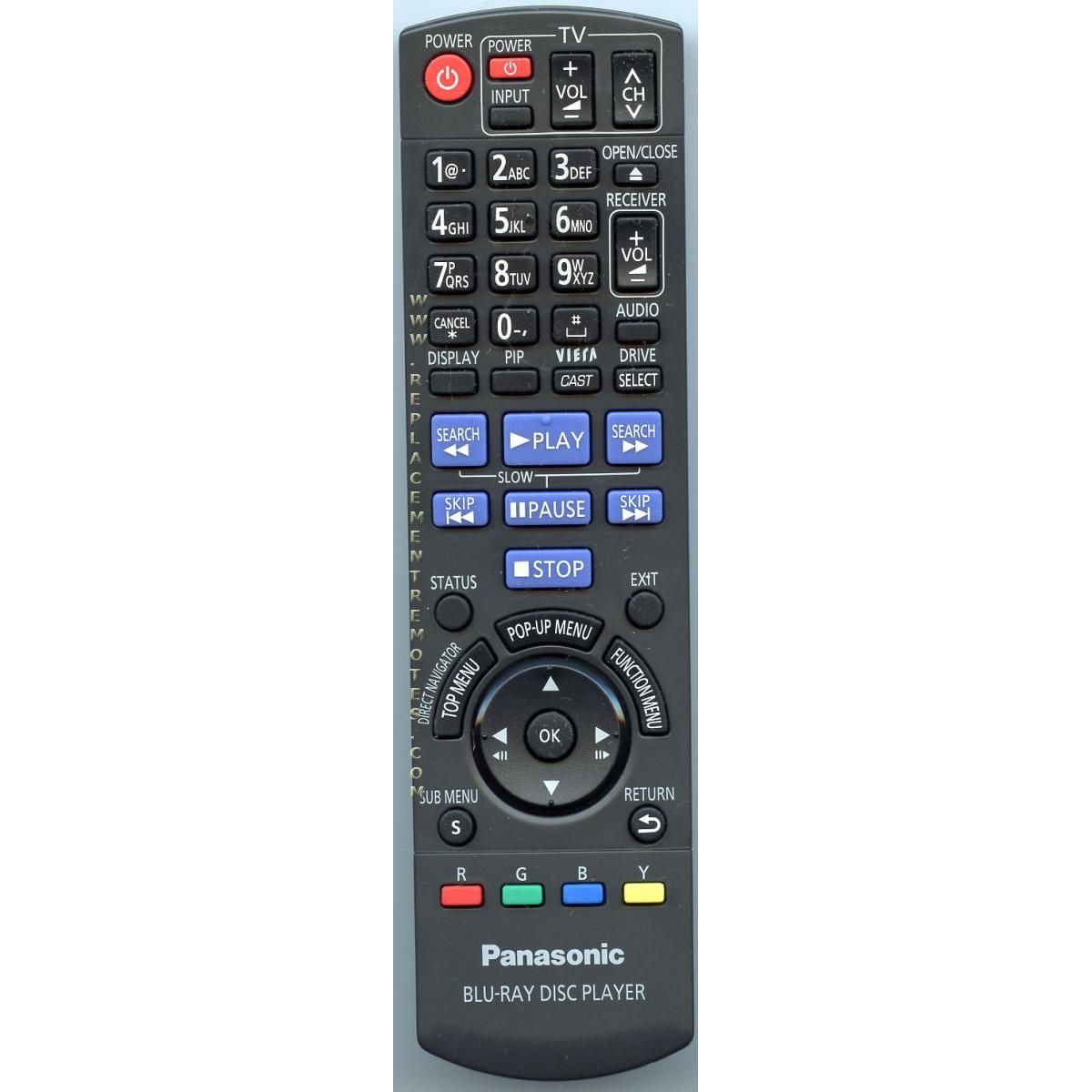 Panasonic N2QAKB000076 Blu-ray Remote Control