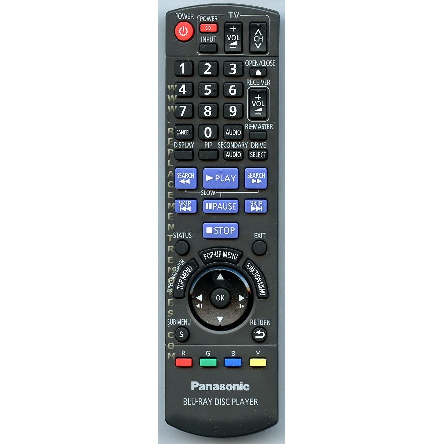 Panasonic N2QAKB000078 Blu-ray Remote Control