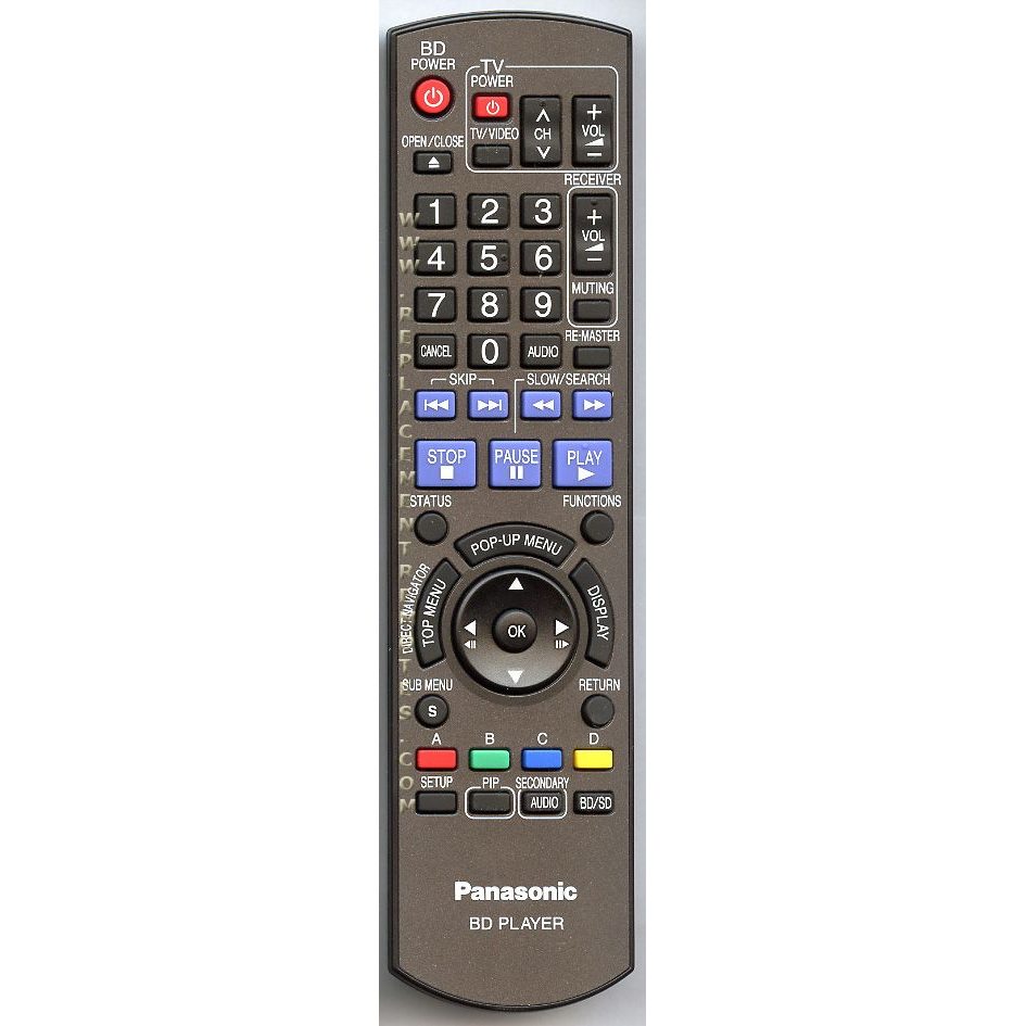 Panasonic N2QAYB000184 Blu-ray Remote Control