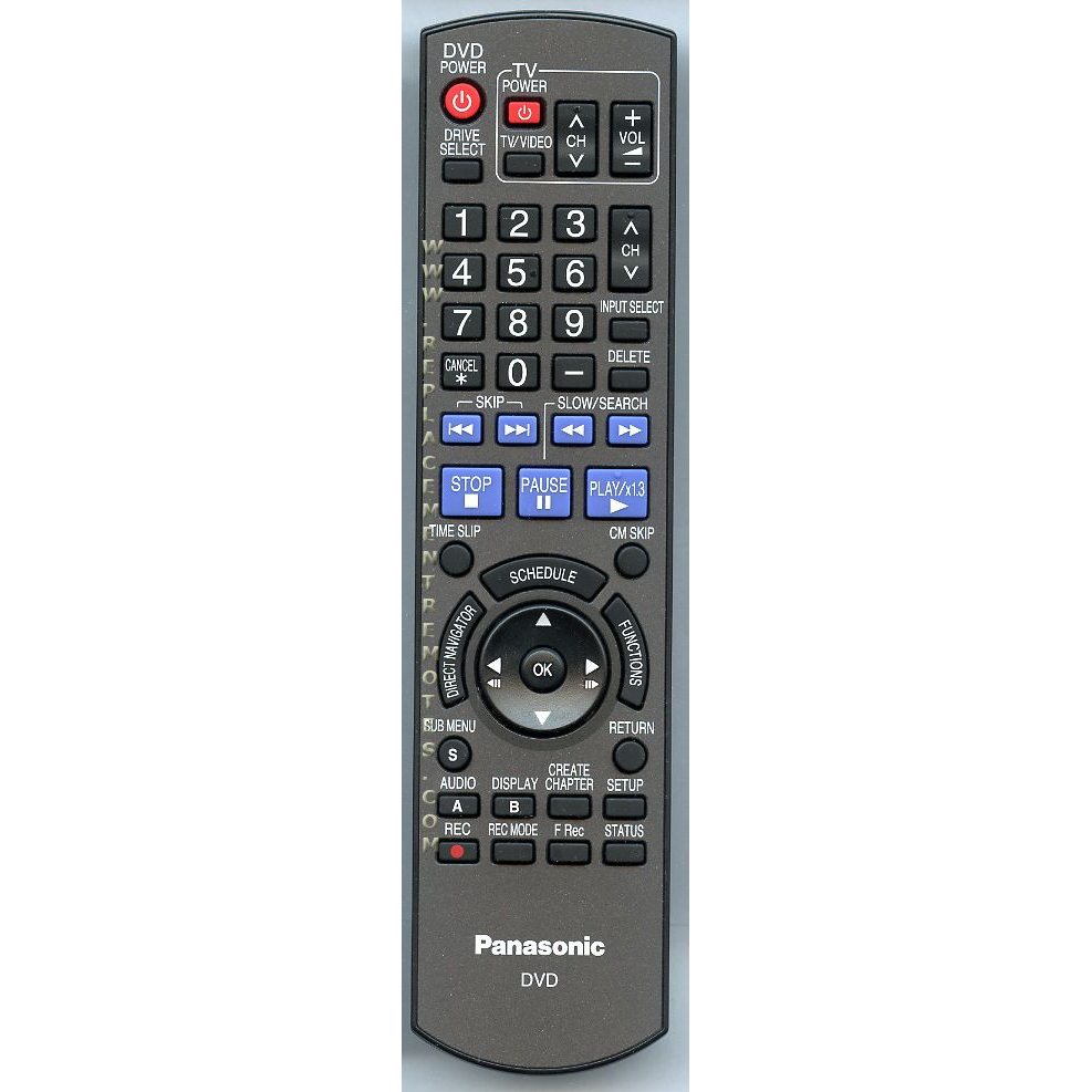 Panasonic N2QAYB000211 DVDR Remote Control