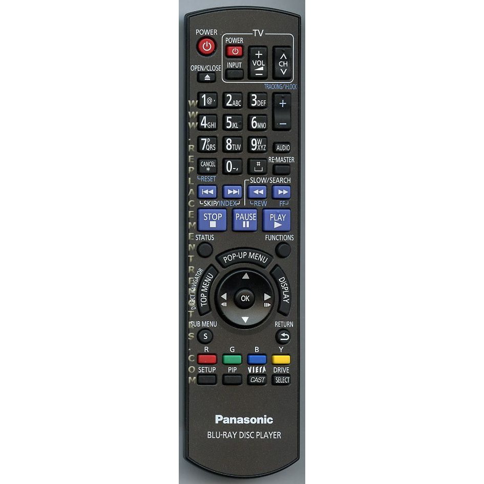 Panasonic N2QAYB000382 Blu-ray Remote Control