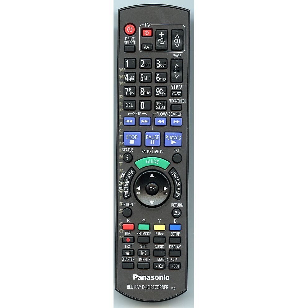 Panasonic N2QAYB000475 Blu-ray Remote Control