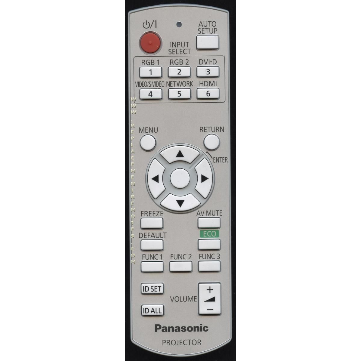 Panasonic N2QAYB000566 Projector Remote Control