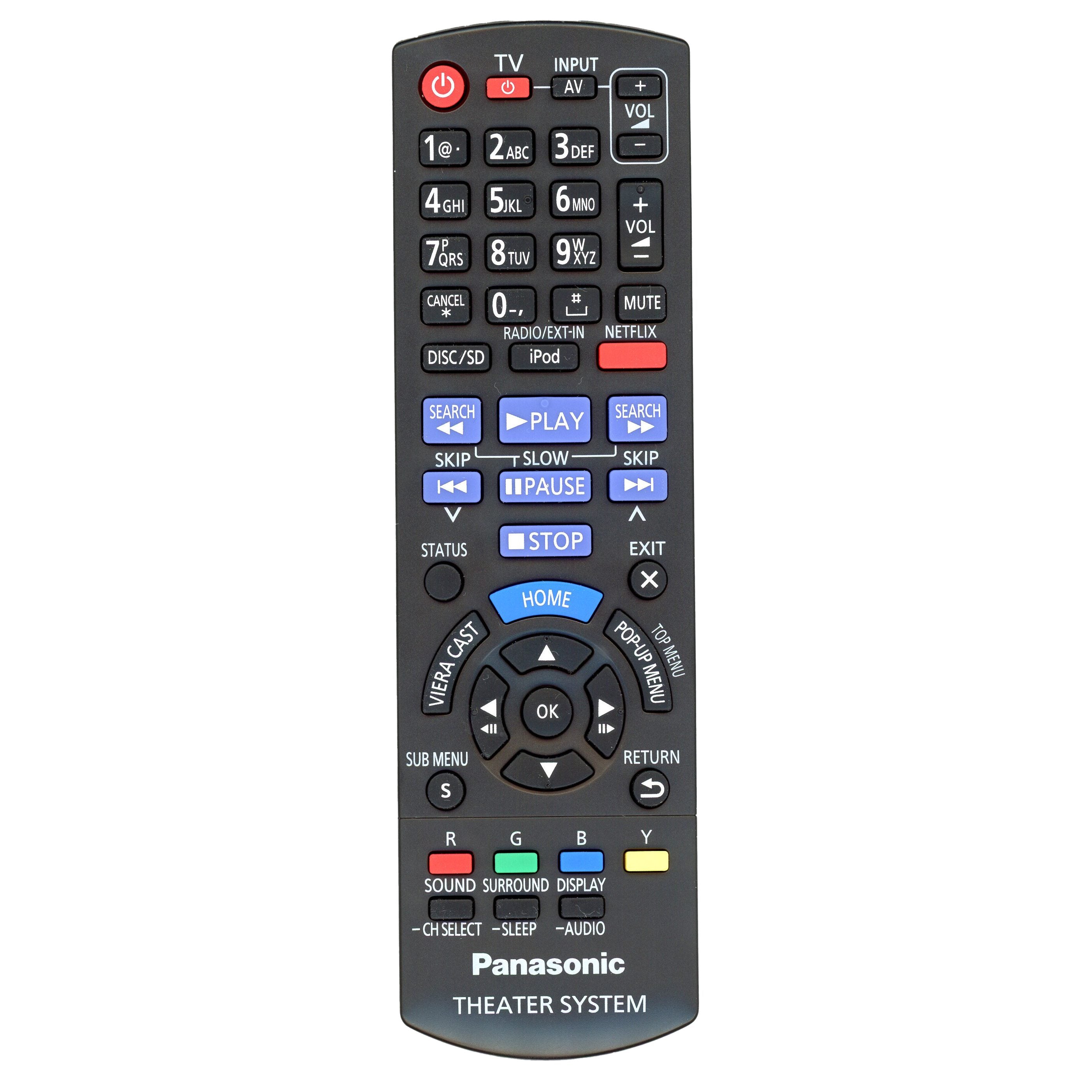 Panasonic N2QAYB000629 Home Theater Remote Control