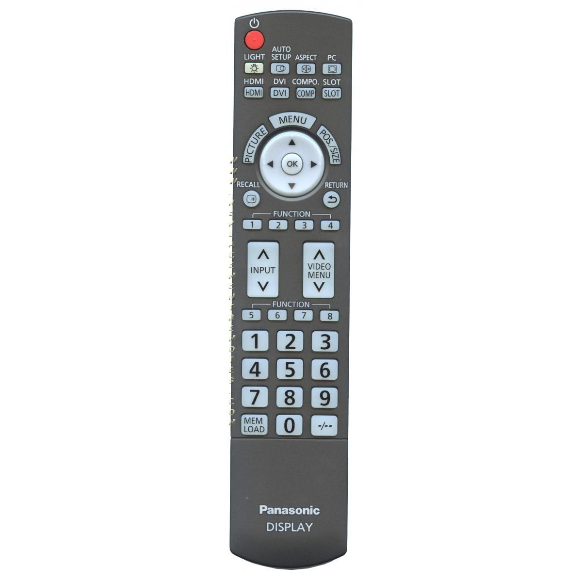 Panasonic N2QAYB000689 Monitor Remote Control