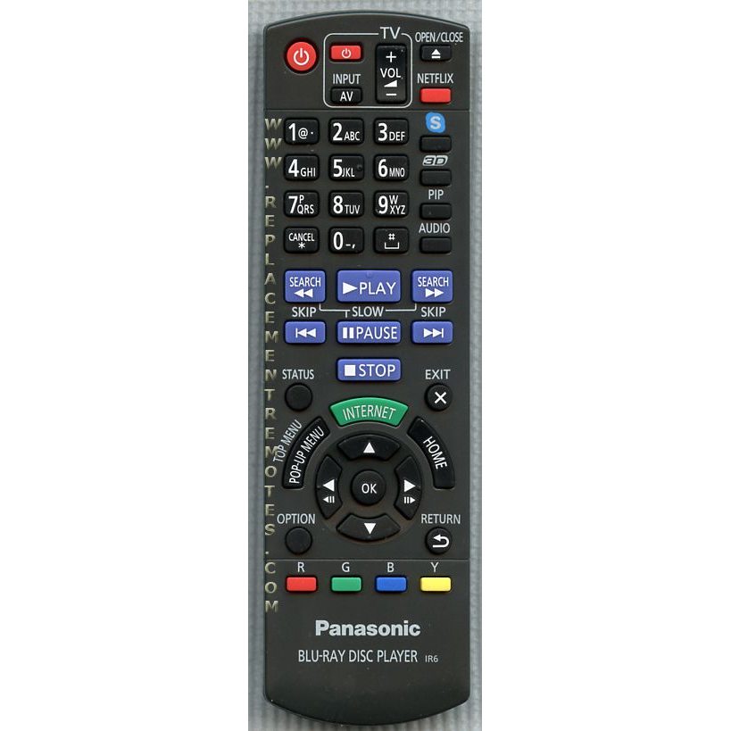 Panasonic N2QAYB000719 Blu-ray Remote Control