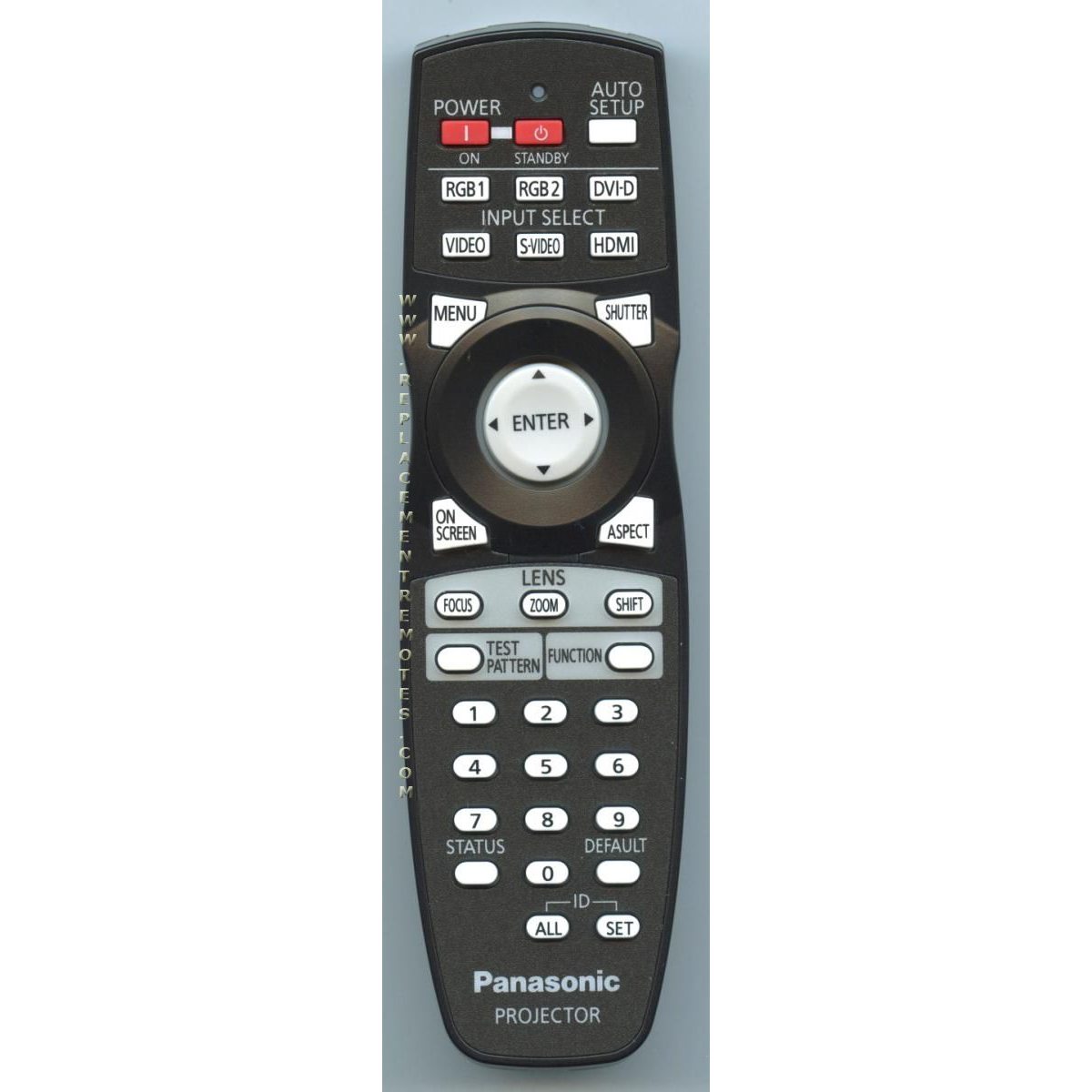 Panasonic N2QAYB000784 Projector Remote Control