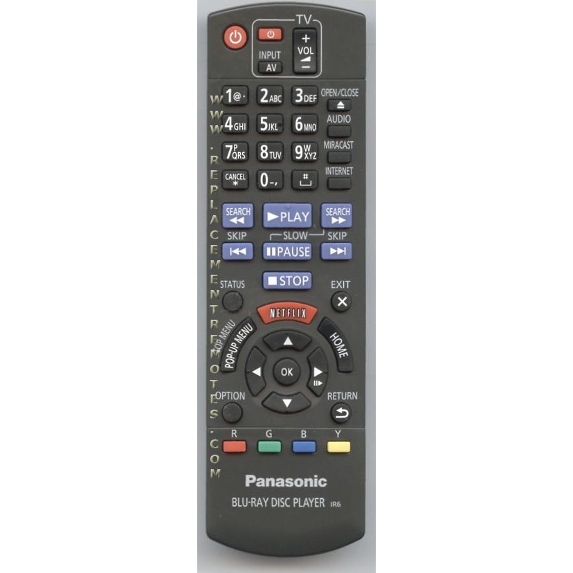 Panasonic N2QAYB000874 Blu-ray Remote Control