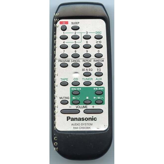 Panasonic RAKCH943WK Audio Remote Control