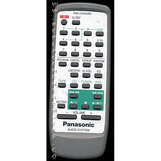 Panasonic RAKCH944WK Audio Remote Control