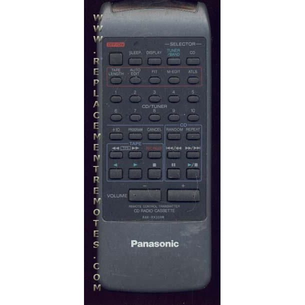 Panasonic RAKRX308W CD Remote Control