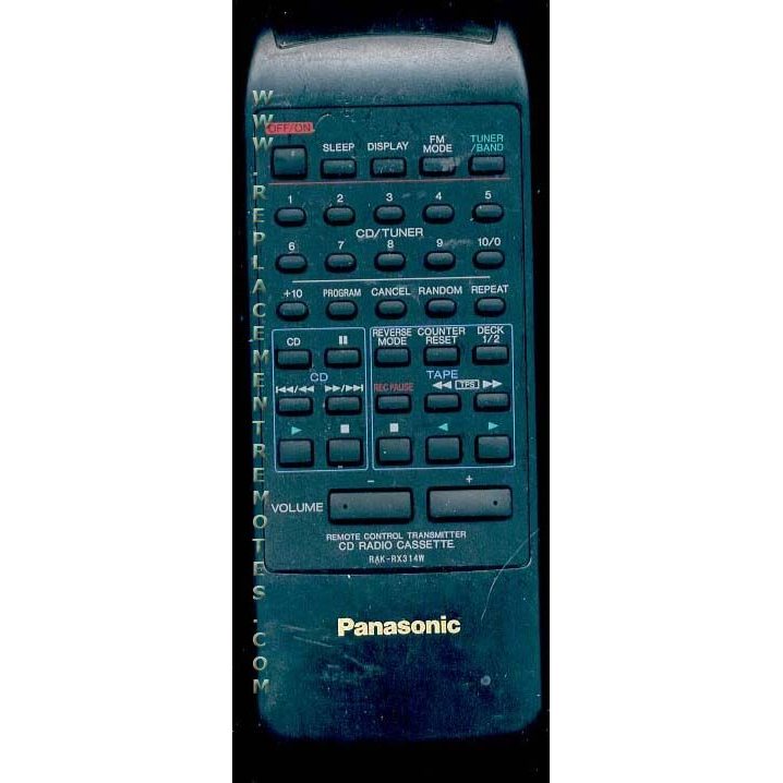 Panasonic RAKRX314W Audio Remote Control