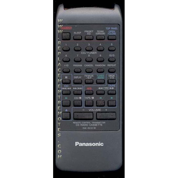 Panasonic RAKRX321W CD Remote Control