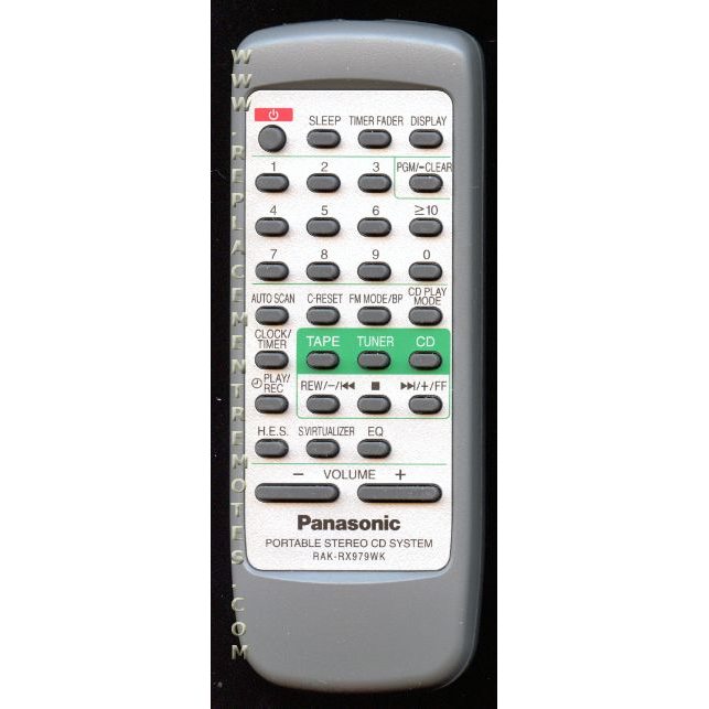 Panasonic RAKRX979WK CD Remote Control