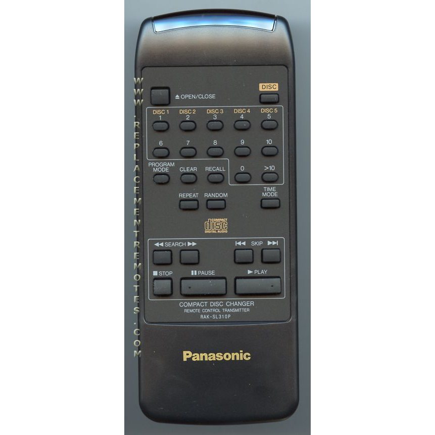 Panasonic RAKSL310P CD Remote Control