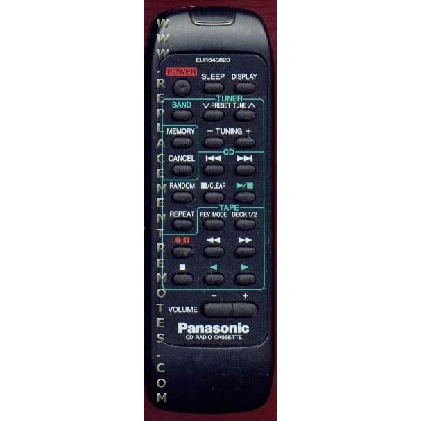 Panasonic RXDT690 CD Remote Control