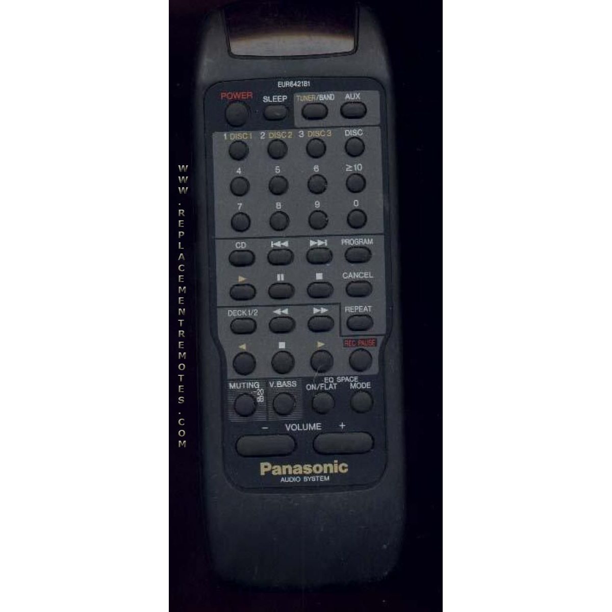 Panasonic UR64EC1371 CD Remote Control