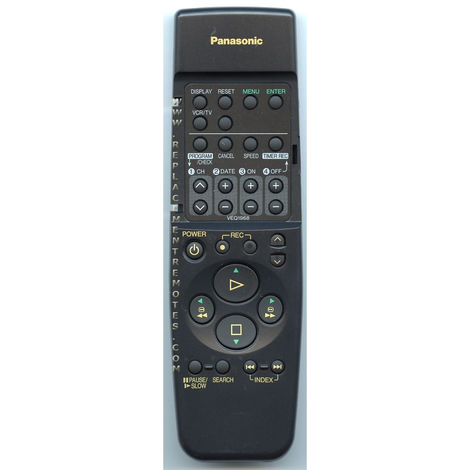 Panasonic VEQ1968 VCR Remote Control