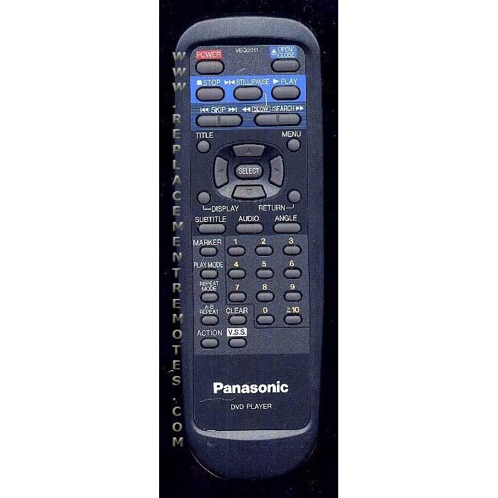 Panasonic VEQ2011 DVD Remote Control