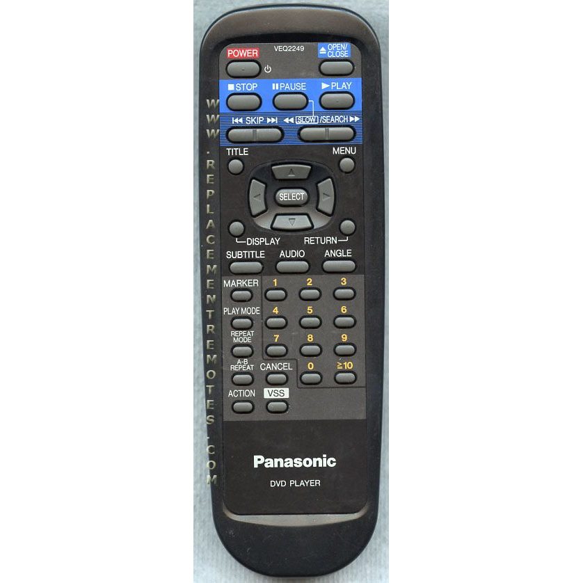 Panasonic VEQ2249 TV/DVD Remote Control