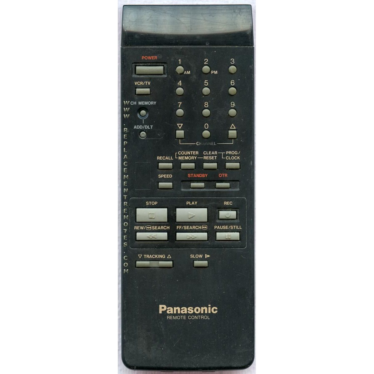 Panasonic VSQS0782 VCR Remote Control