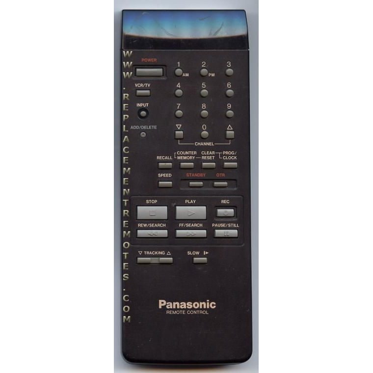 Panasonic VSQS0905 VCR Remote Control