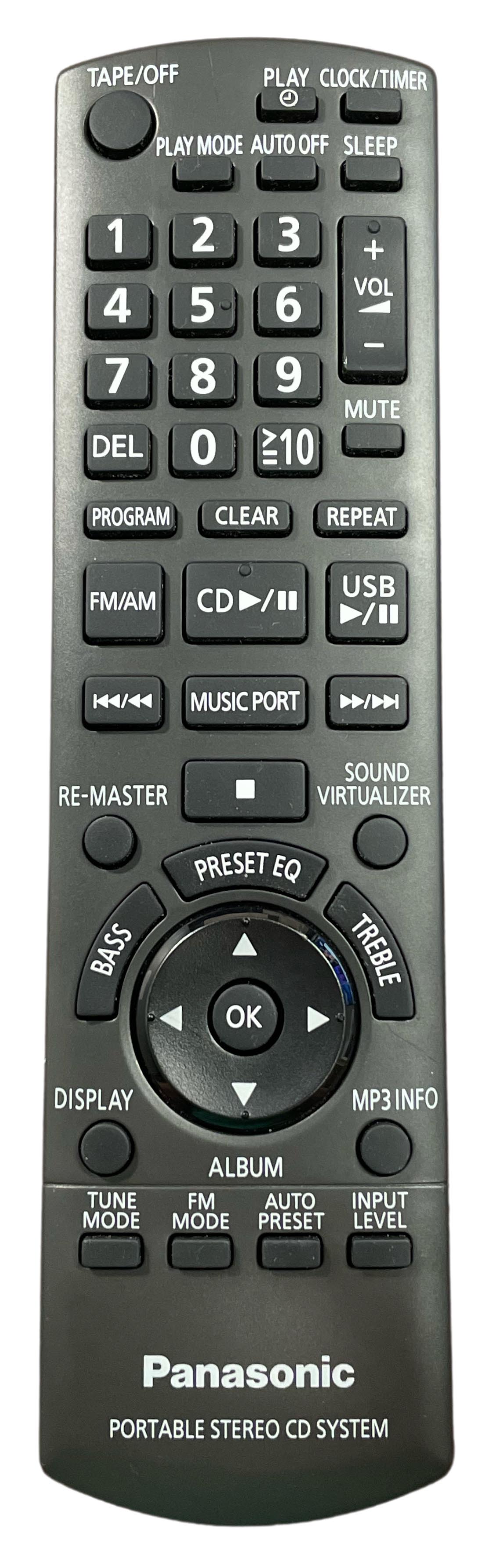 Panasonic N2QAYA000008 CD Remote Control