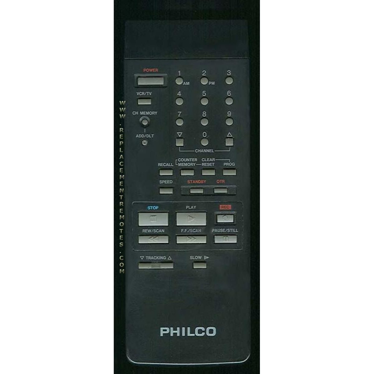 Philco VSQS0786 VCR Remote Control