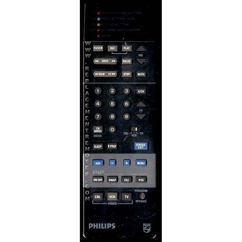 Philips 00H0525BCB03 VCR Remote Control