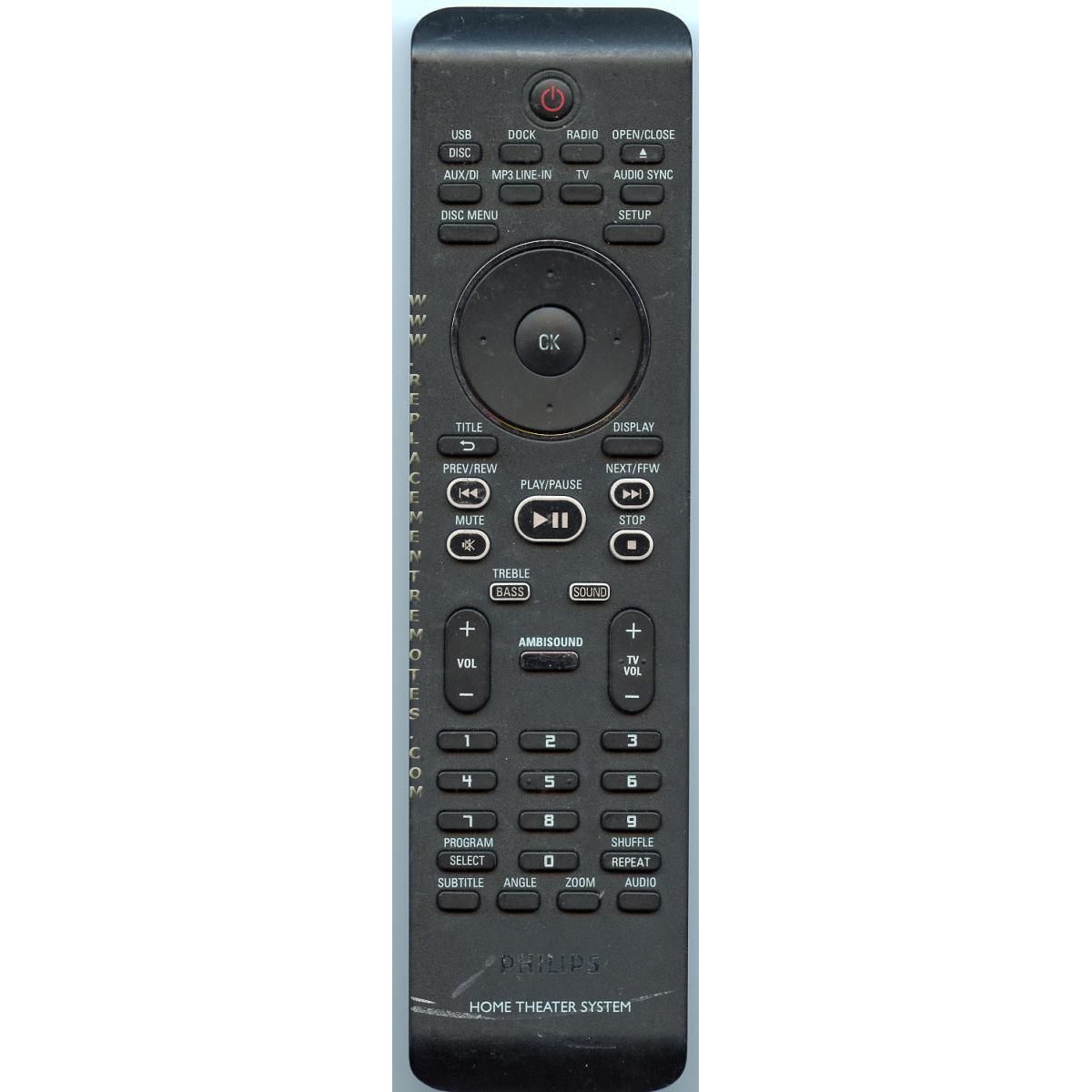 Philips 242254901361 Home Theater Remote Control