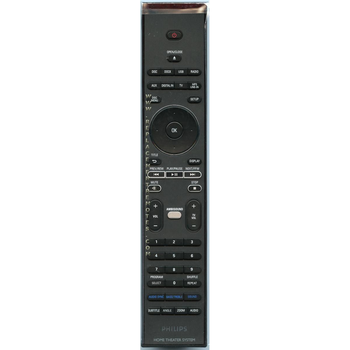 Philips 242254901403 Home Theater Remote Control