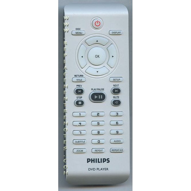 Philips 314107936321 DVD Remote Control