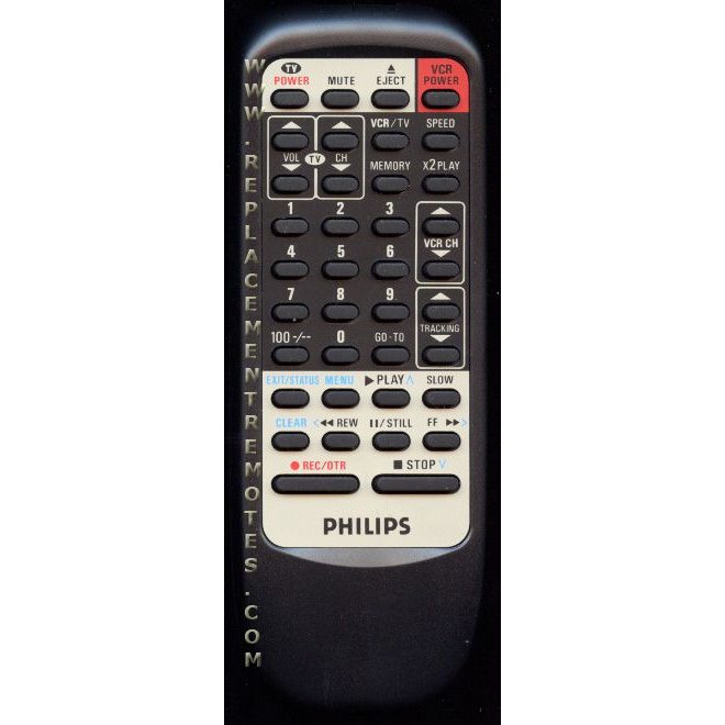 Philips 482221910082 VCR Remote Control