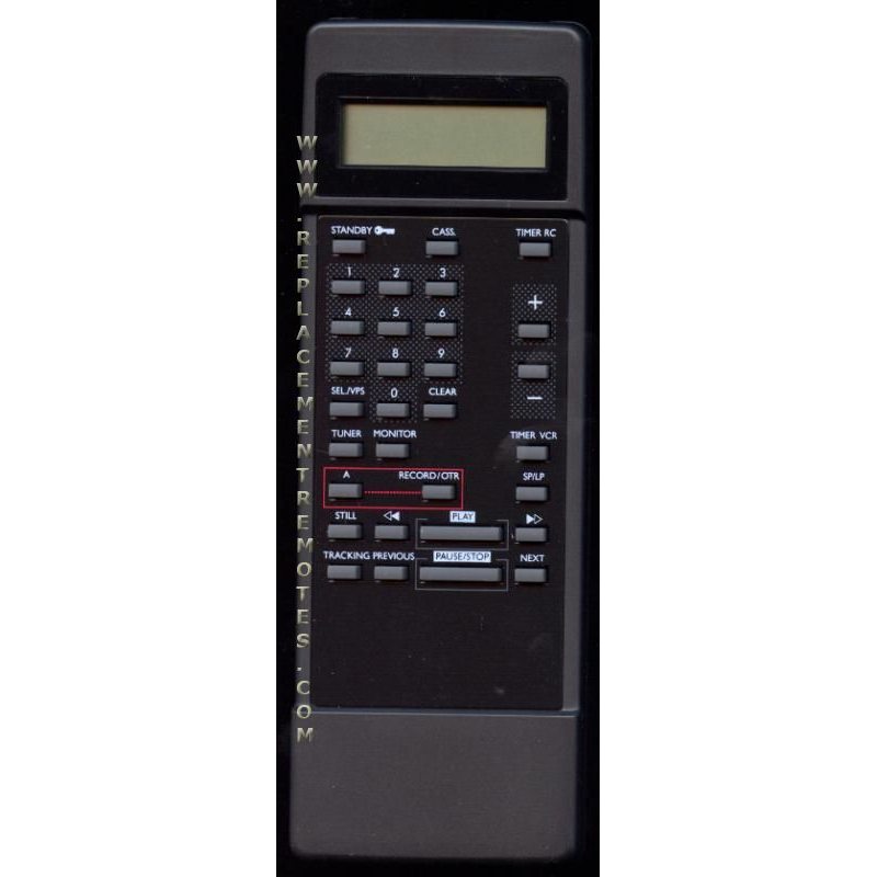 Philips 862266230201 VCR Remote Control