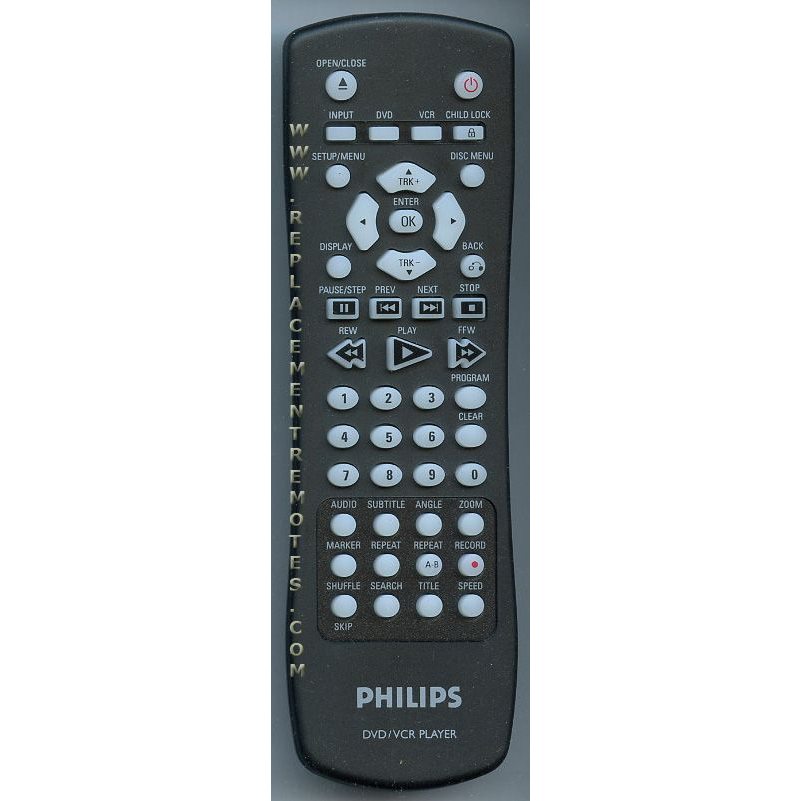 Philips 996510001507 DVD/VCR Remote Control