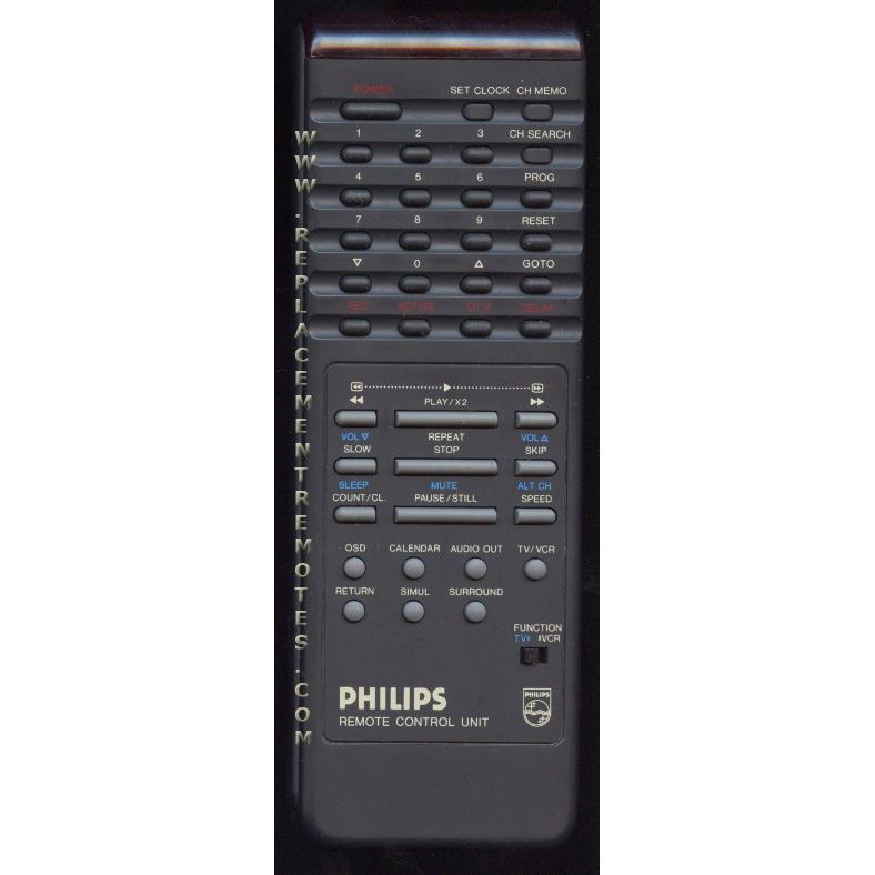 Philips AV5638 VCR Remote Control