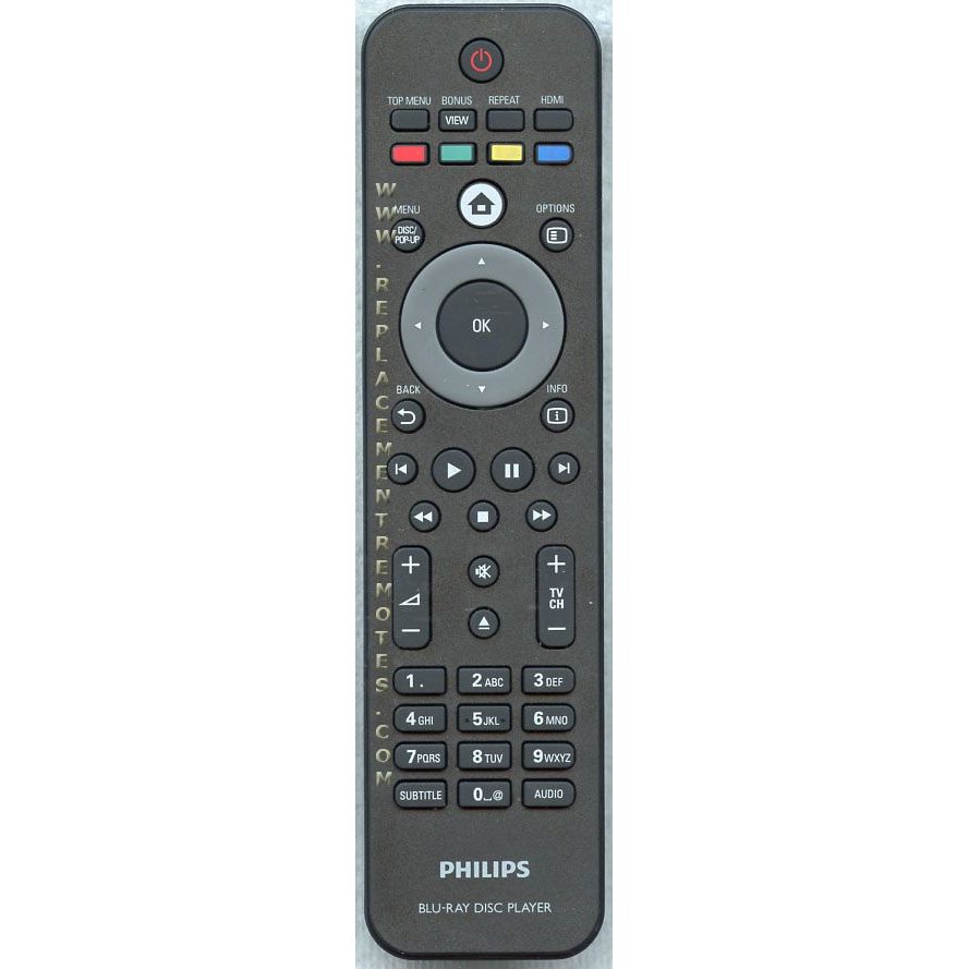 Philips BDP7300 Blu-ray Remote Control