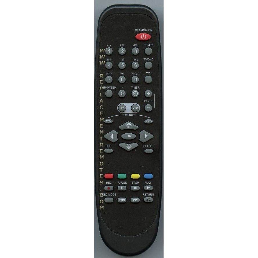 Philips DVDR615 DVDR Remote Control