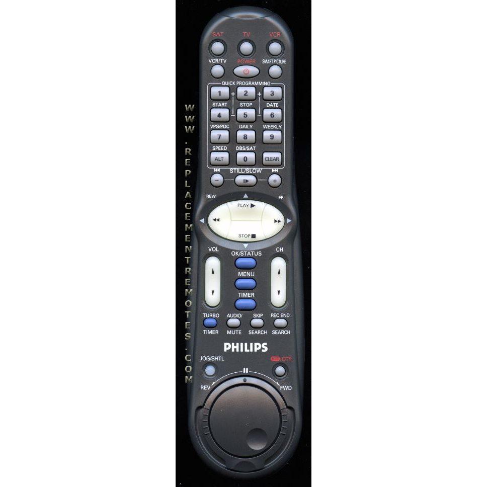 Philips LP20402010D VCR Remote Control