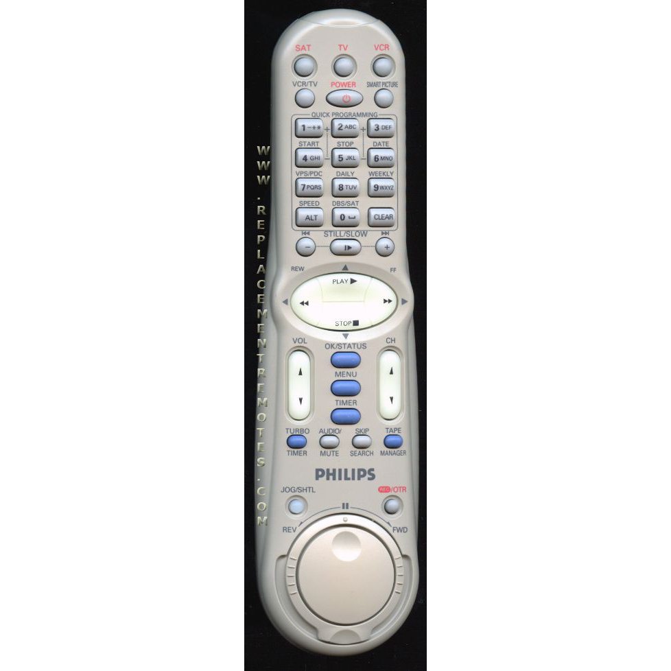 Philips LP20402014B VCR Remote Control