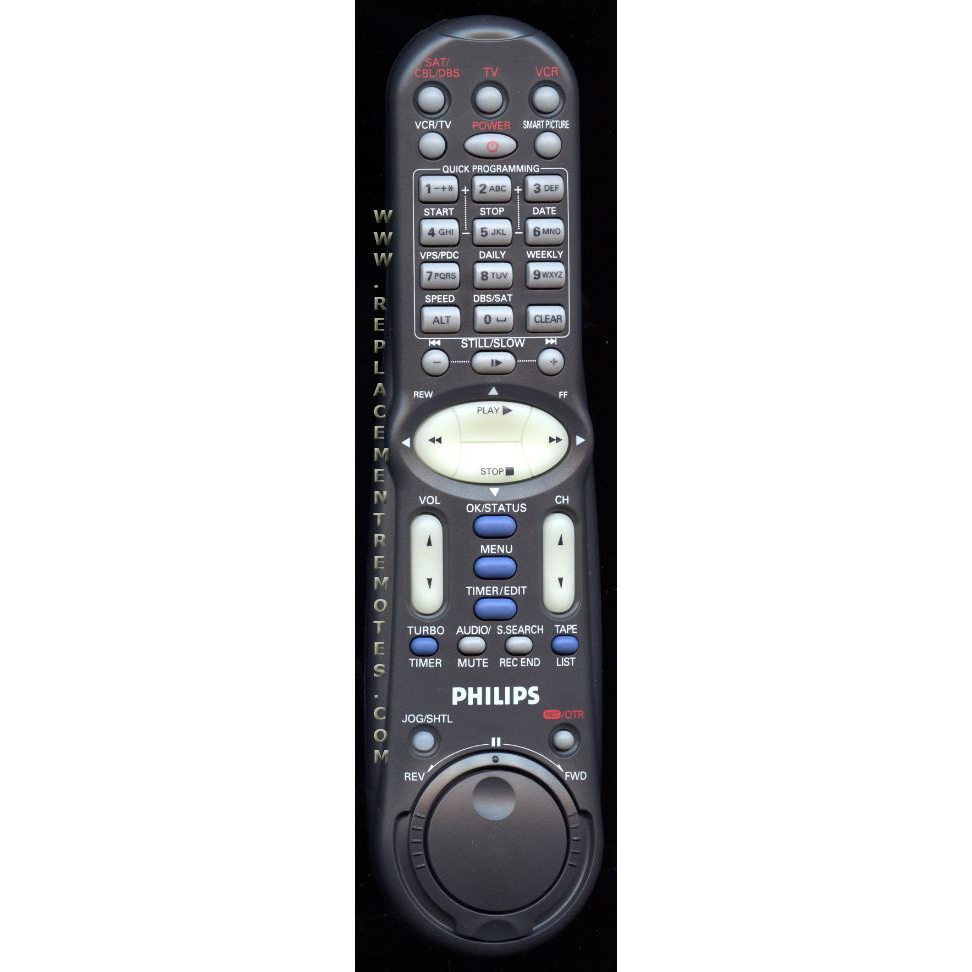 Philips LP20402018A VCR Remote Control