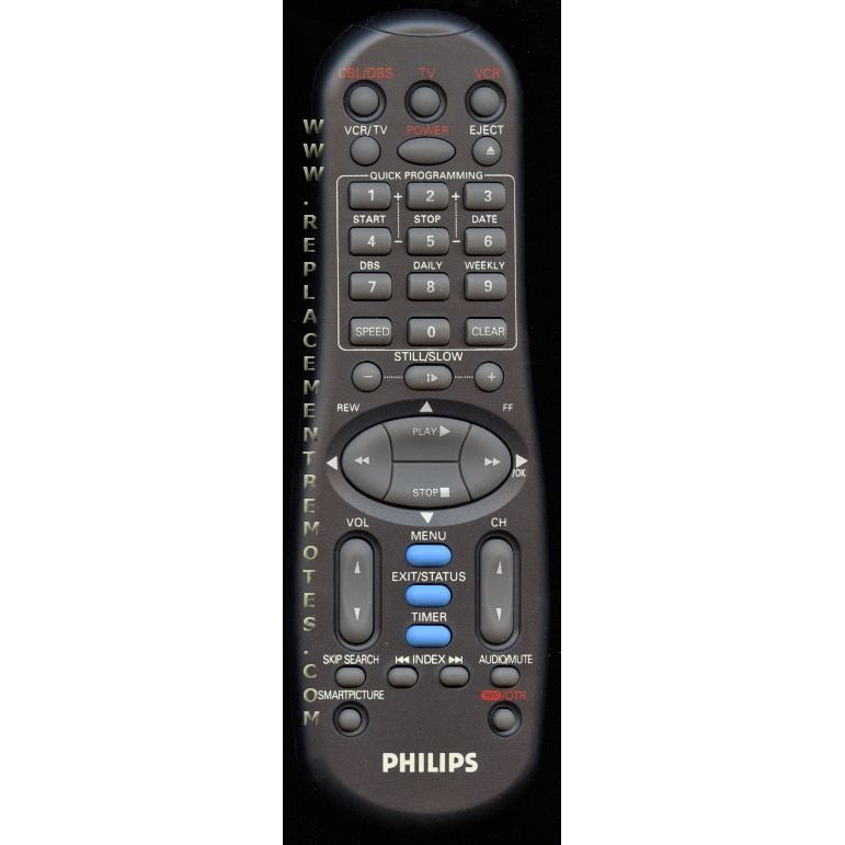 Philips LP20703005A VCR Remote Control