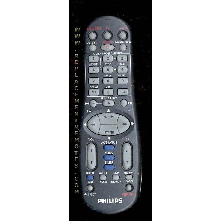 Philips LP20703006D VCR Remote Control