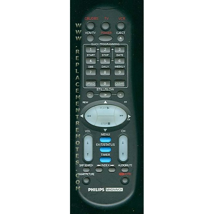 Philips-Magnavox LP20703002A VCR Remote Control