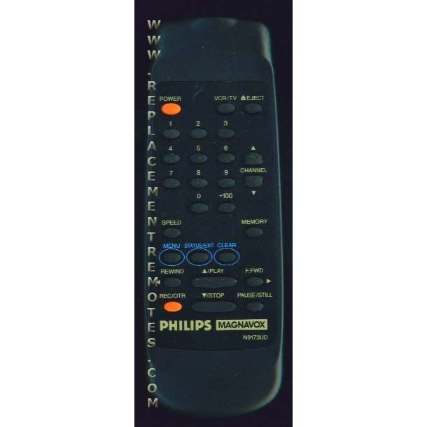 Philips-Magnavox N9173UD VCR Remote Control