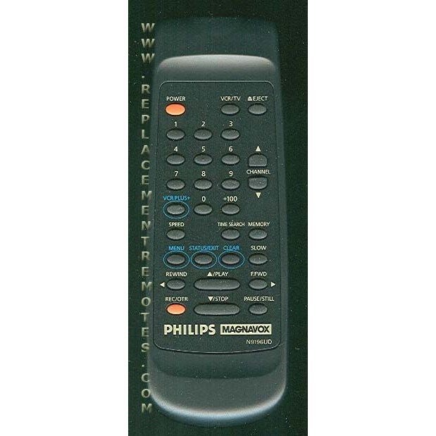 Philips-Magnavox N9196UD VCR Remote Control