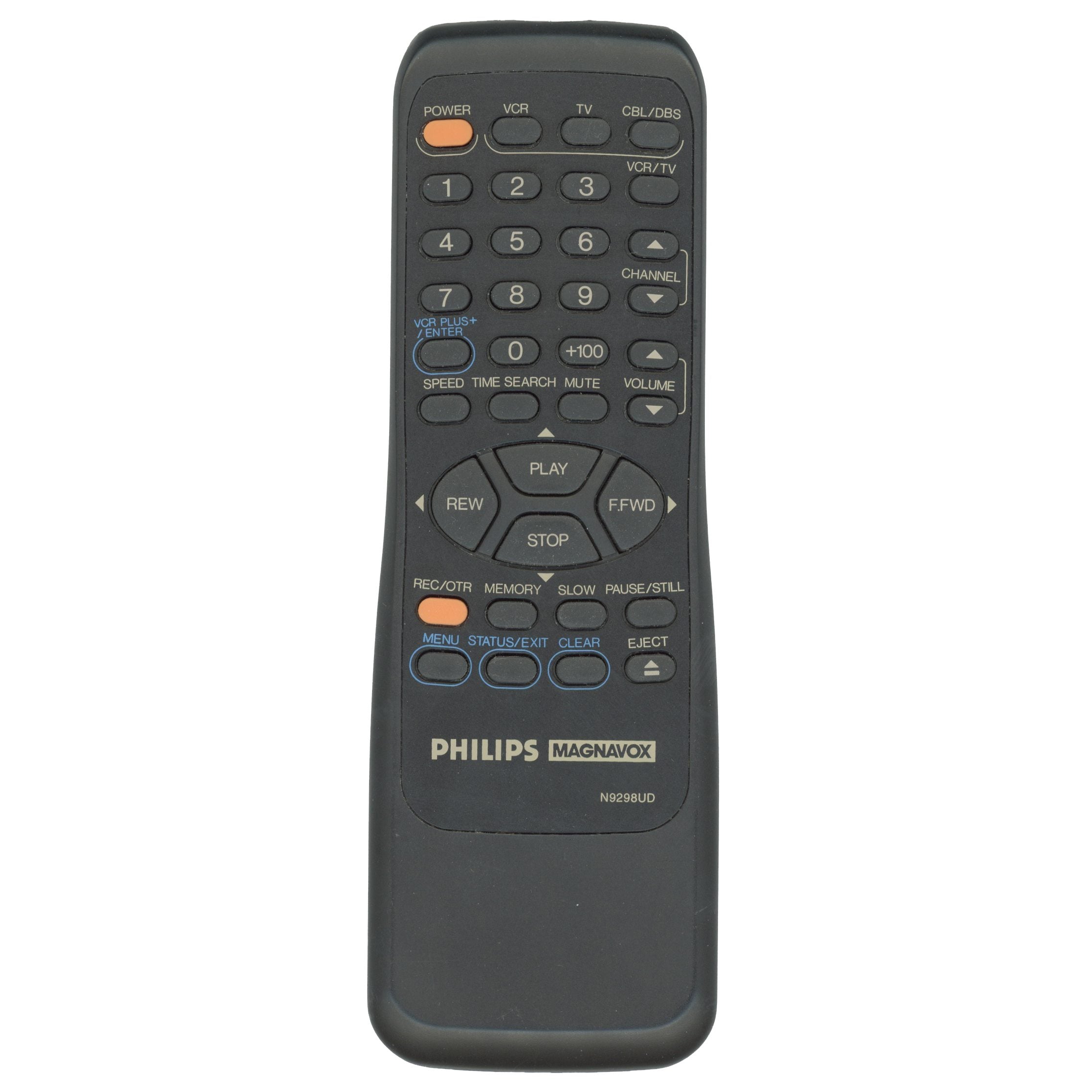 Philips-Magnavox N9298UD VCR Remote Control