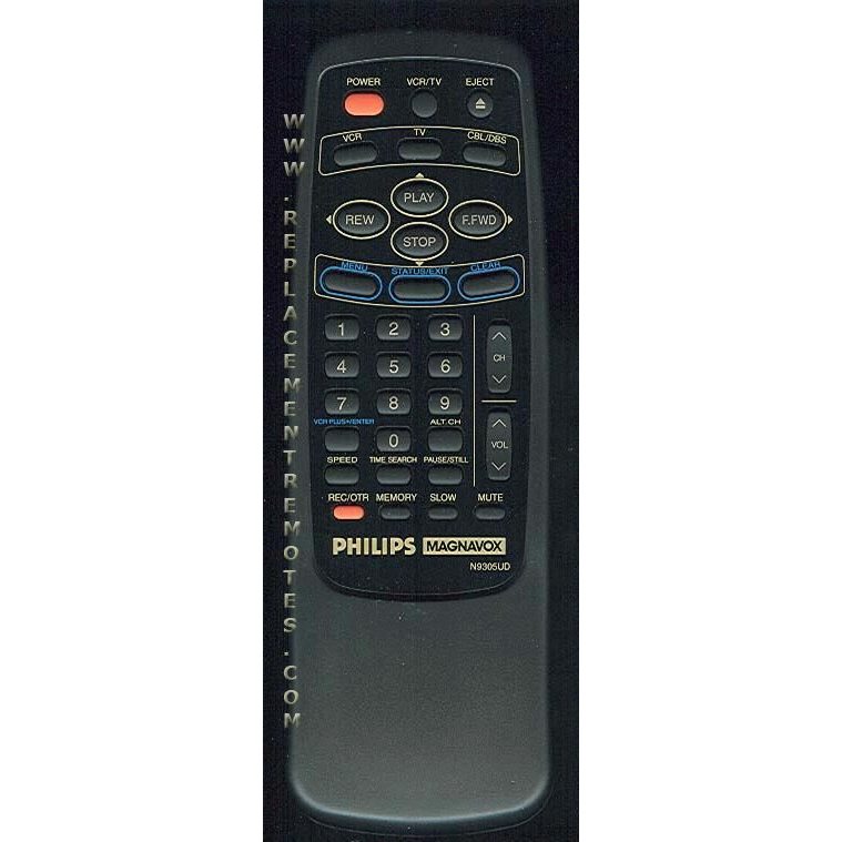 Philips-Magnavox N9305UD VCR Remote Control