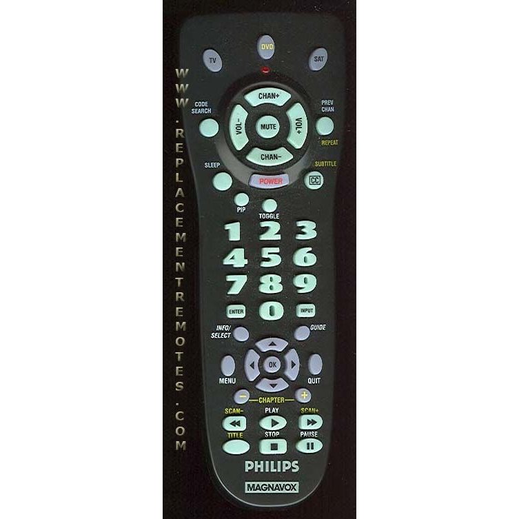 Philips-Magnavox PM744S 3-Device Universal Remote Control