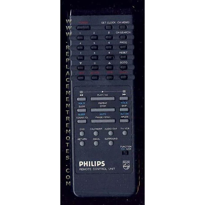 Philips MX781 VCR Remote Control